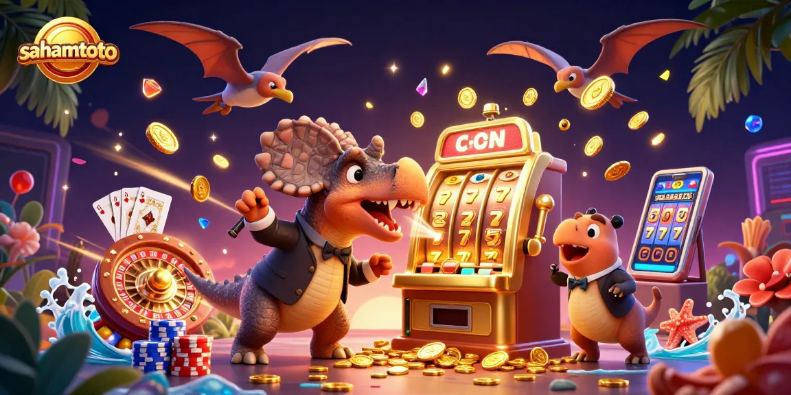 Melihat sahamtoto, pachycephalosaurus menghancurkan mesin slot emas untuk menangkan hadiah jackpot.