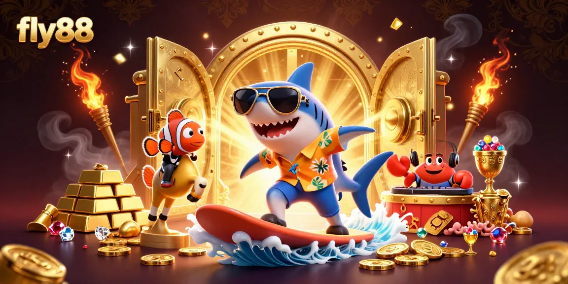 Engage in thrilling gameplay at fly88 with an exciting 3D casino adventure featuring colorful characters.