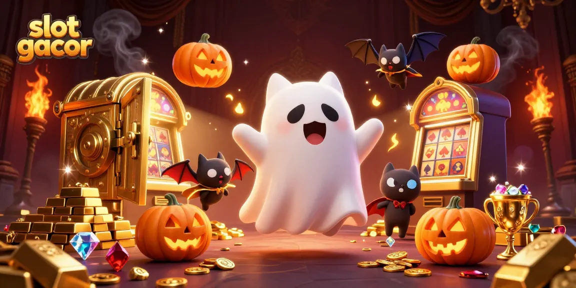 Slot gacor yang menyenangkan dengan karakter kucing hantu di mesin slot mewah