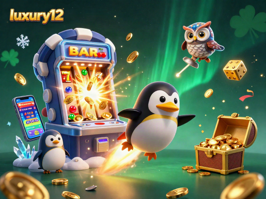 Experience luxury12 with a golden penguin and casino space adventure bursting with jackpots and treasures.