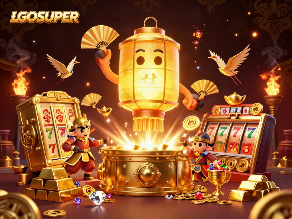 Engage with LGOSUPER’s vibrant atmosphere filled with dynamic casino elements.