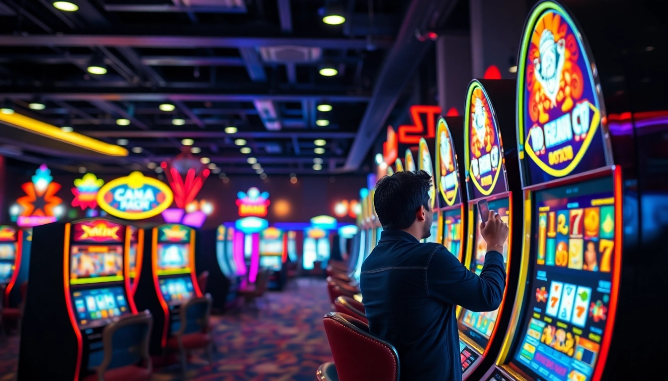 Menangkan jackpot di situs gacor dengan mesin slot yang berwarna-warni dan pemain yang bersemangat.