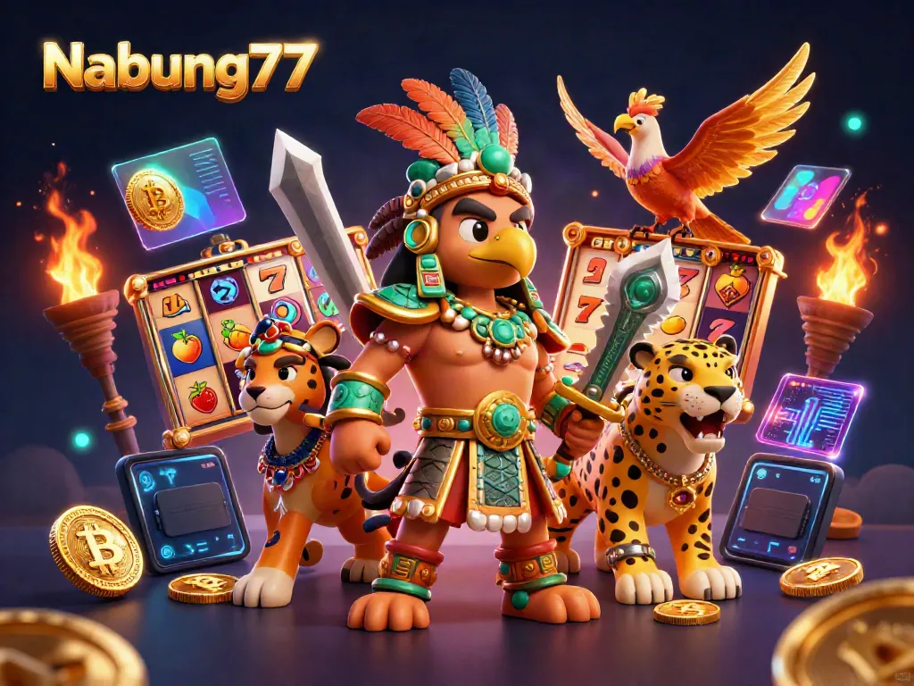 Menangkan jackpot dengan Nabung77 slot, bermain mesin slot mengasyikkan yang dipenuhi simbol keberuntungan.