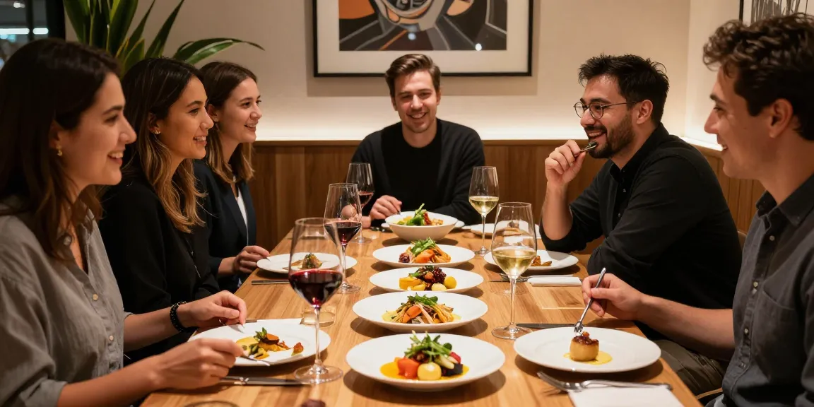 Sydney303 dining experience at TrestleOnTenth with friends enjoying gourmet dishes.