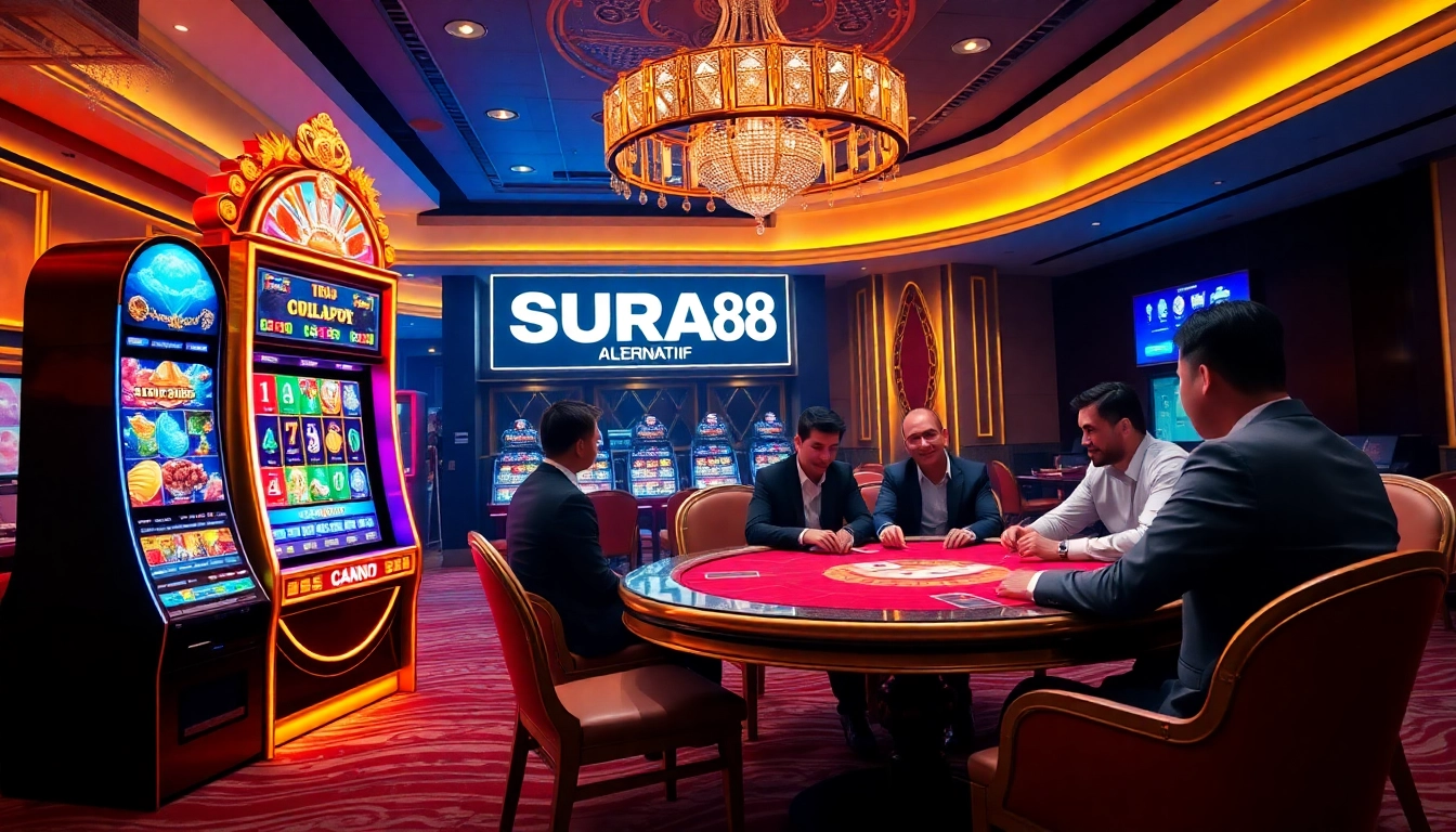 SURYA88 alternatif offers an engaging online gambling experience with exciting slot machines and vibrant casino games.