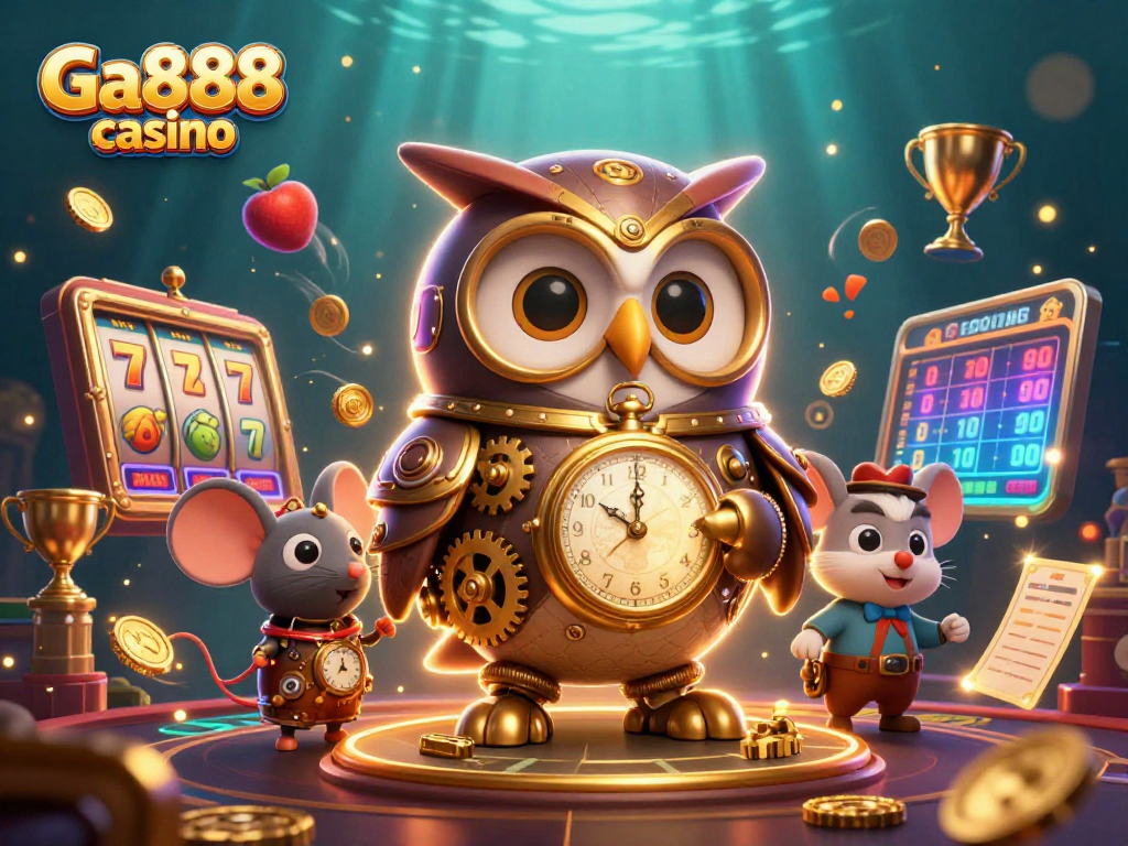 Engage in thrilling gameplay at Ga888 casino featuring dynamic slot machines and magical characters.
