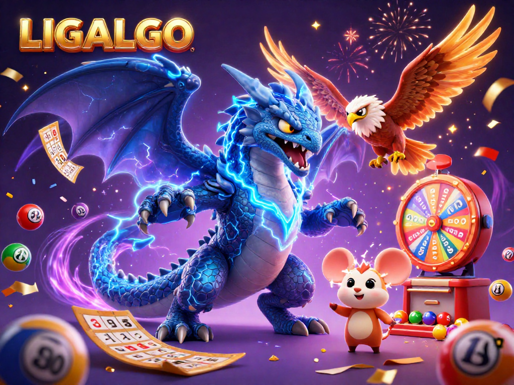LIGALGO delivers thrilling gaming with vivid casino elements and dynamic action in a joyful scene.