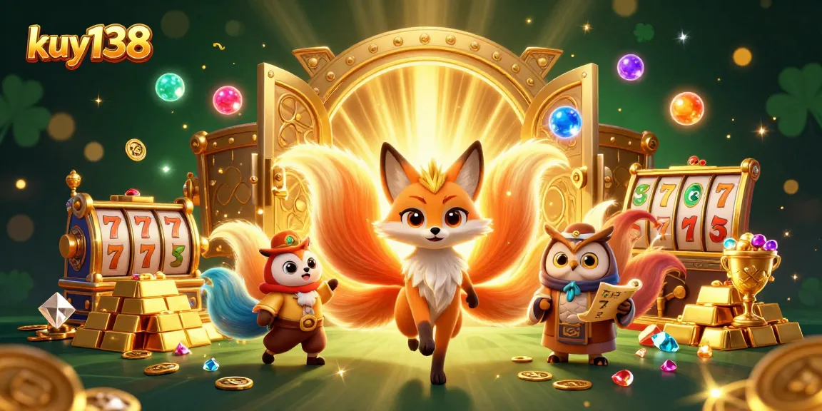 Permainan slot kuy138 yang menggiurkan dengan tema karakter mistis dan harta karun yang memukau.