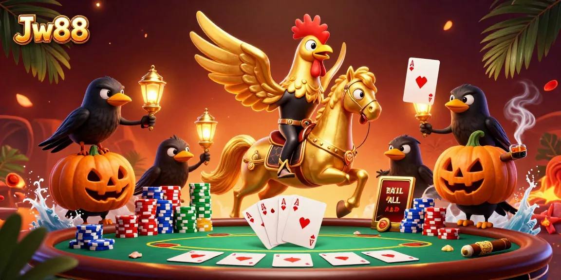 Engage with Jw88 and experience the thrill of winning at a lively casino scene filled with poker elements.