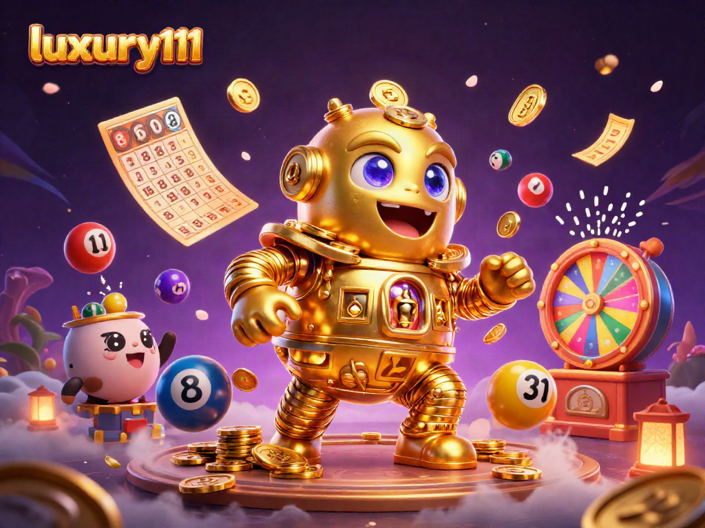 Experience the excitement of luxury111 with a dynamic bingo-themed 3D illustration filled with enchanting elements.