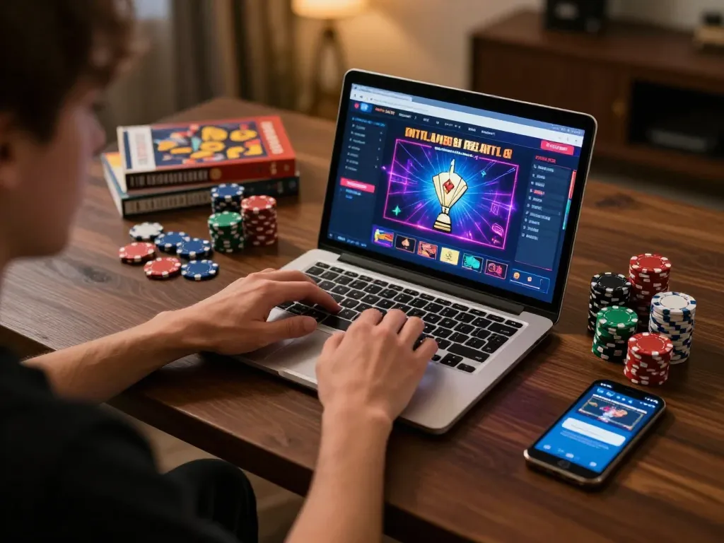 Engaging in a vibrant online casino experience with togel online terpercaya gameplay, showcasing excitement and strategic moments.