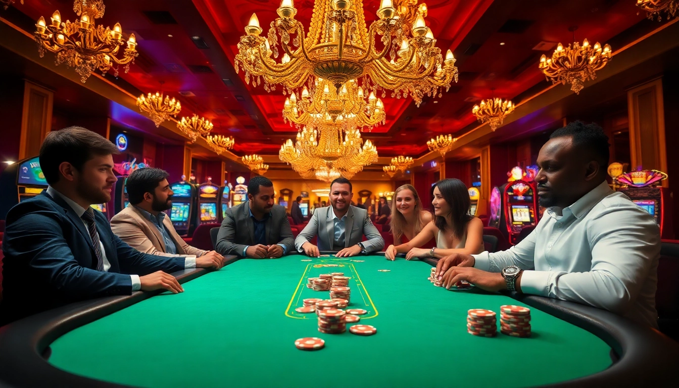 Menangkan bandartoto saat bermain di meja poker mewah di kasino yang glamor.
