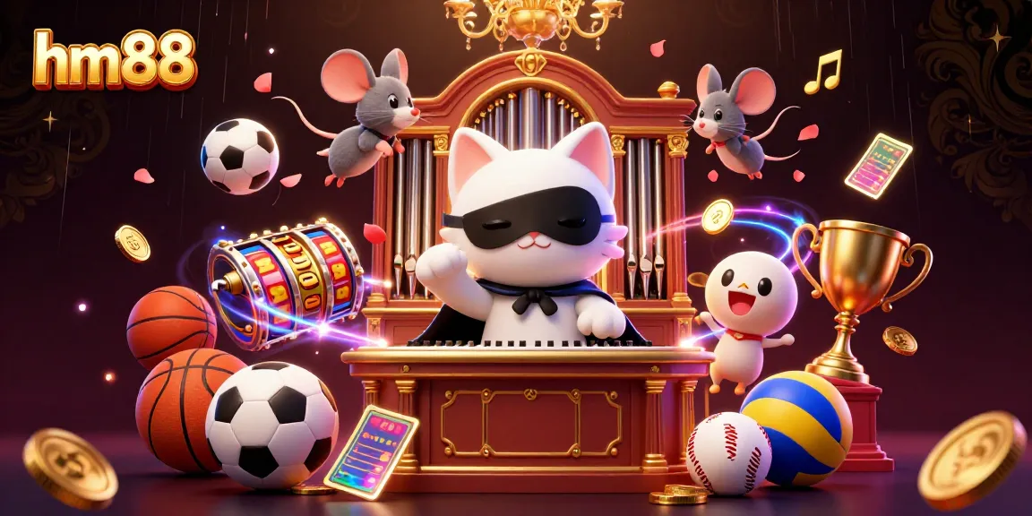 Engage in thrilling gameplay with hm88's casino experience featuring vibrant characters, sports elements, and dynamic action.