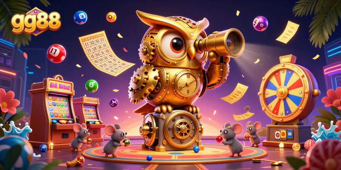 Engage with exciting games at gg88 casino while enjoying vibrant lottery and gaming elements displayed.