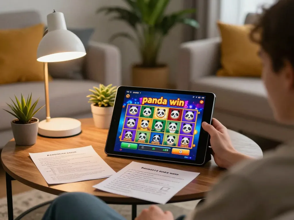 Permainan slot Panda Win yang aktif melibatkan pemain di rumah menonjolkan pengalaman perjudian online yang mendebarkan.