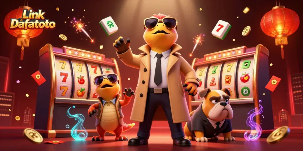 Rasakan keseruan Link Dafatoto di permainan slot dengan ilustrasi yang dinamis.