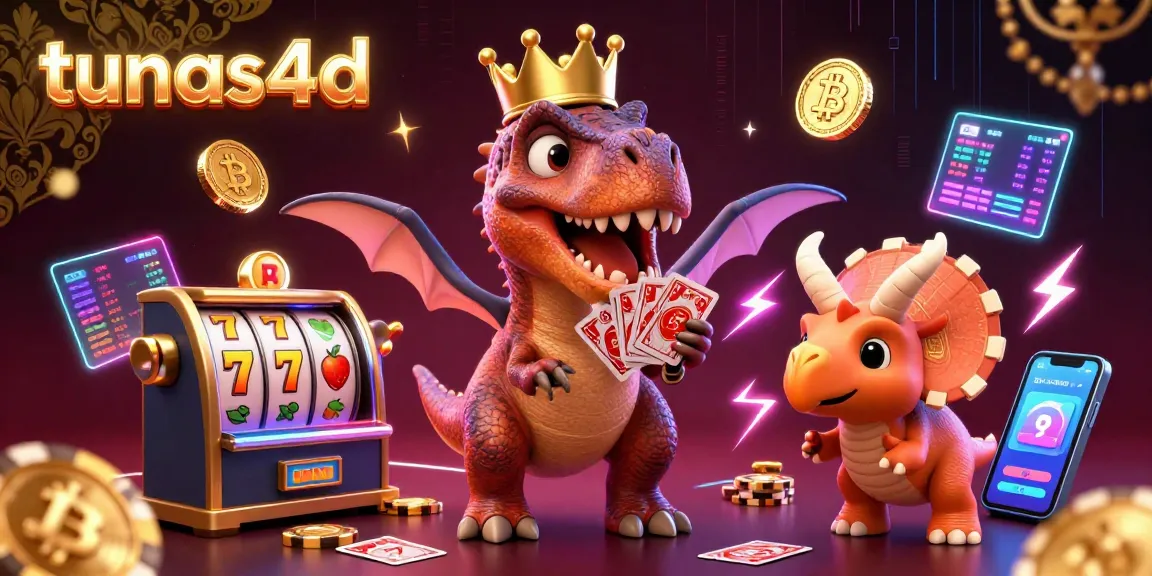 Join the winning action at tunas4d with playful dinosaurs and casino excitement!