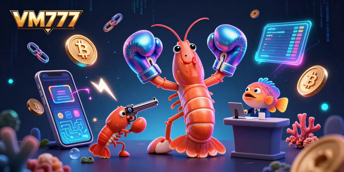 Experience thrilling gameplay at VM777 with vibrant 3D characters and crypto elements in action.