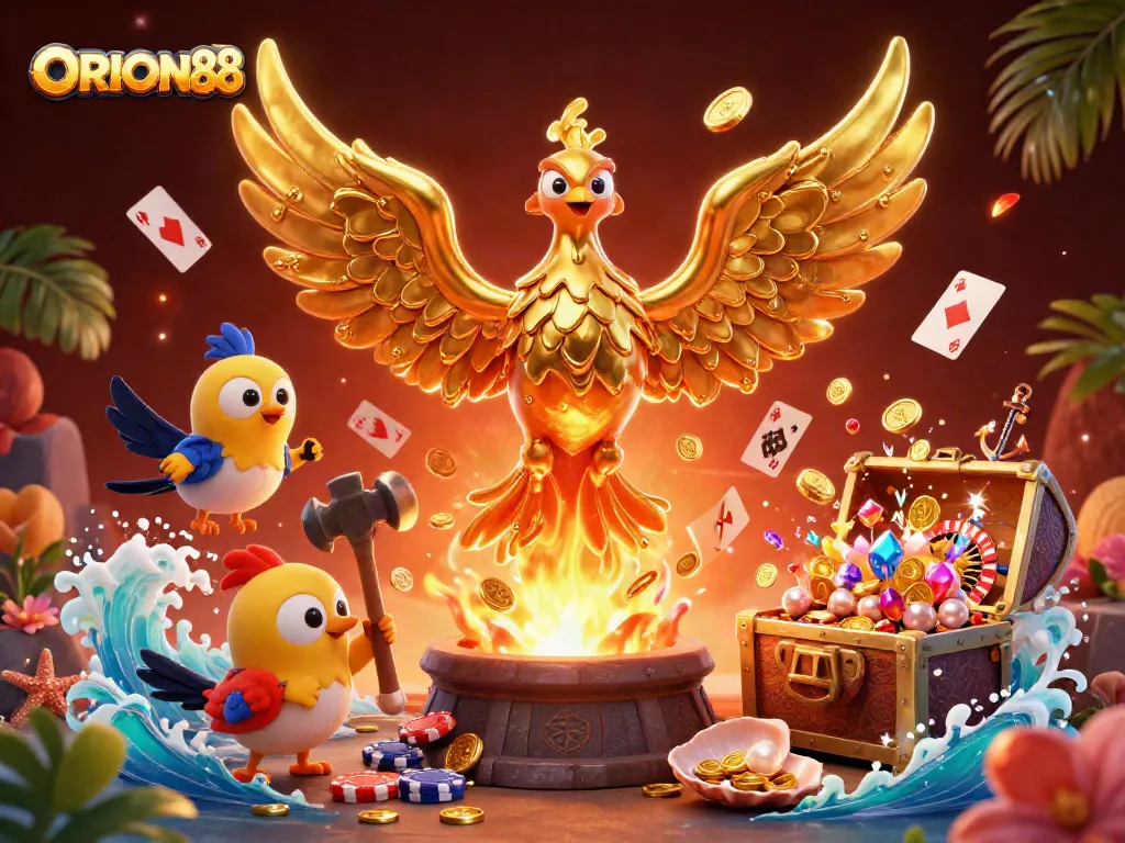 Experience winning moments at ORION88 with vibrant casino elements and thrilling energy.