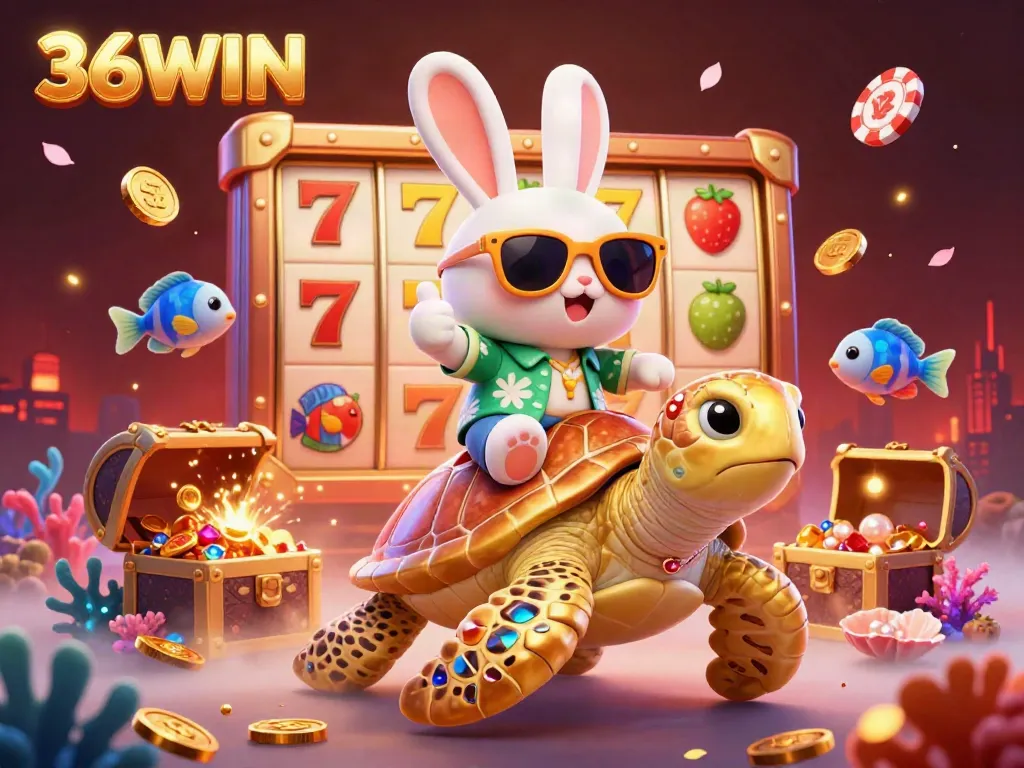 Join the excitement at 36WIN with engaging slot reel adventures in a vibrant casino scene.