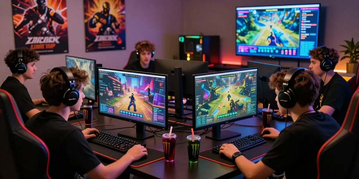 Engaged gamers enjoying thrilling CIKA4D platform games in a vibrant setting.