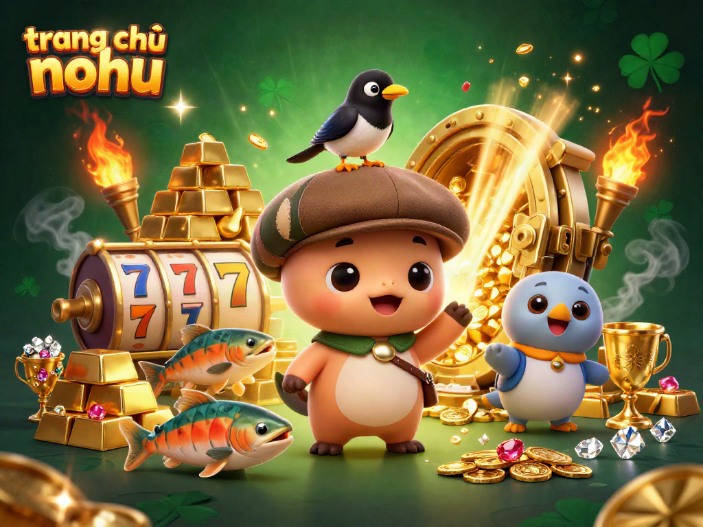 Spin the slots at trang chủ nohu with baby Nessie and her playful friends in this vibrant 3D scene.