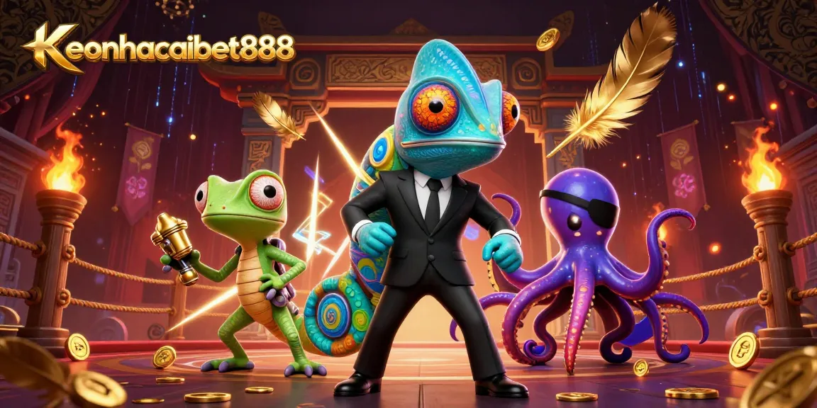 Join the action at keonhacaibet888 with a thrilling chameleon agent and golden gadgets.