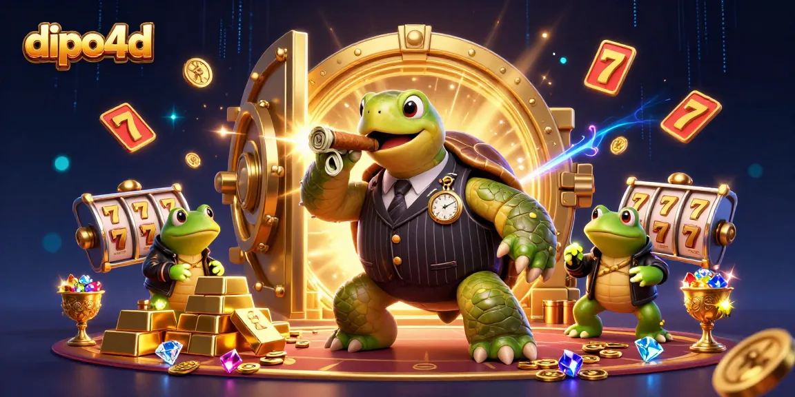 Experience thrilling gameplay and bonuses with dipo4d in this vibrant casino-themed illustration.