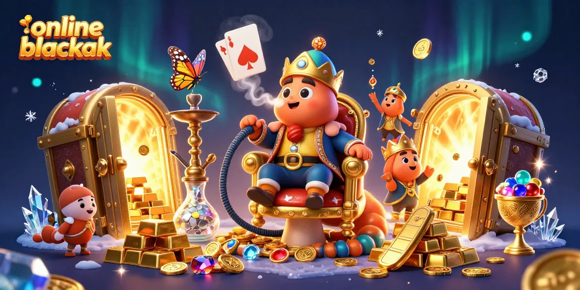 Experience the thrill of online blackjack with a vibrant, engaging 3D illustration.
