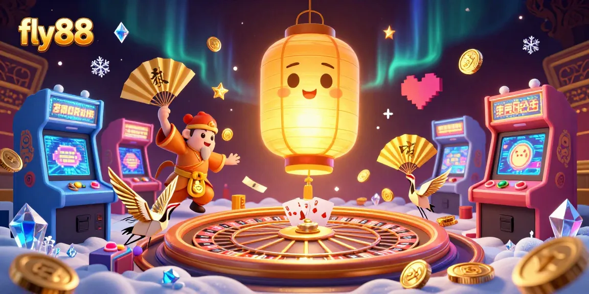 Experience the thrill of fly88 casino gaming with vibrant live elements, golden creatures, and radiant effects.