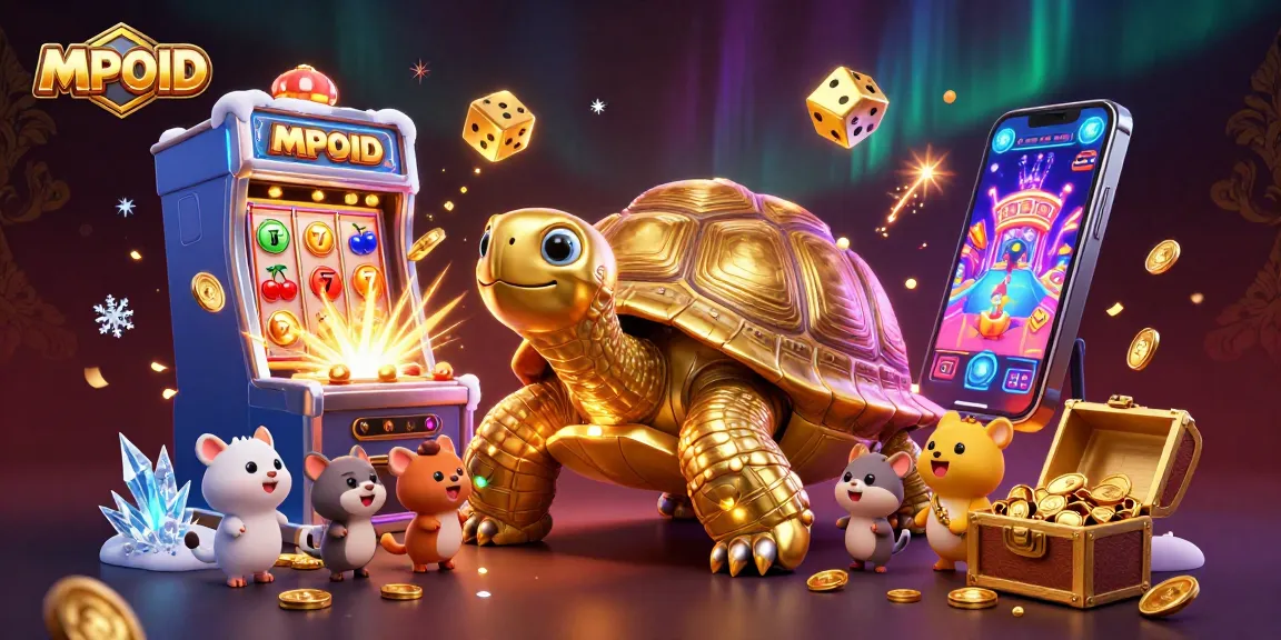 Engage with MPOID's thrilling gaming adventures through a vibrant and energetic illustration.