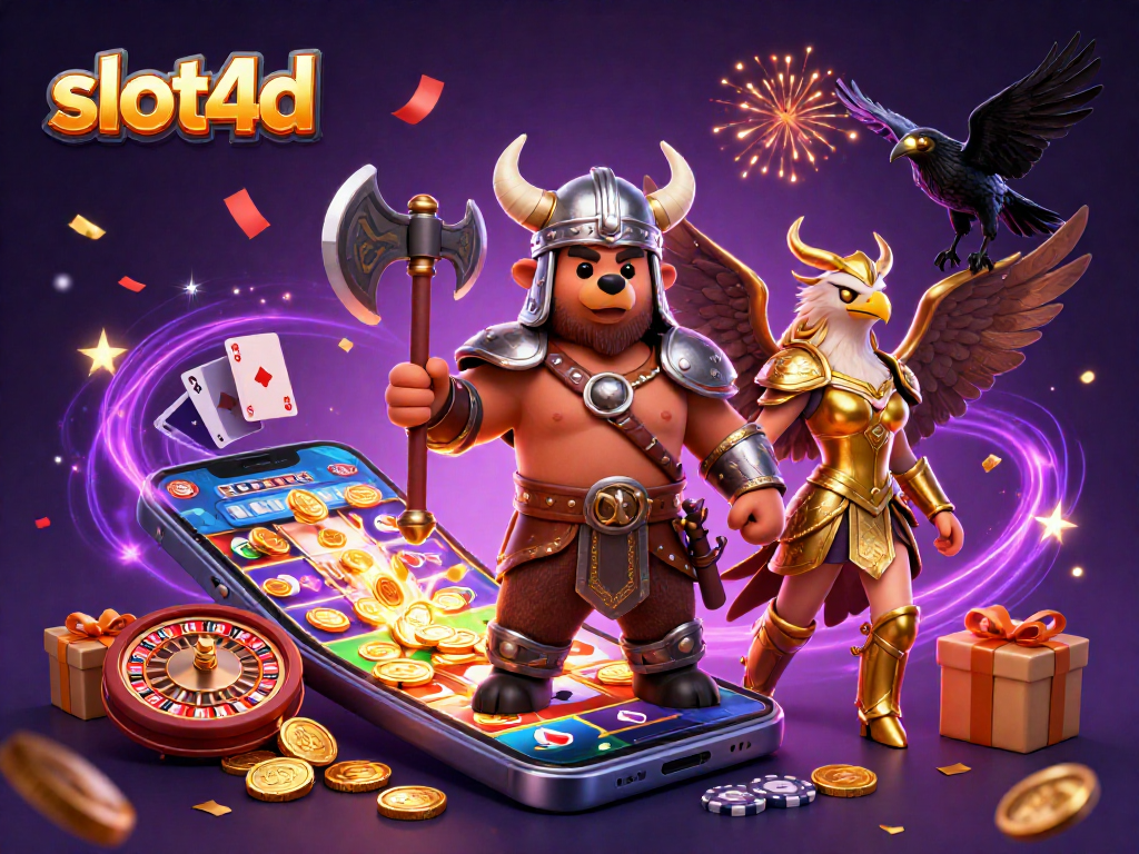Menangkan slot4d dengan Viking beruang dan kartu judi yang memukau!