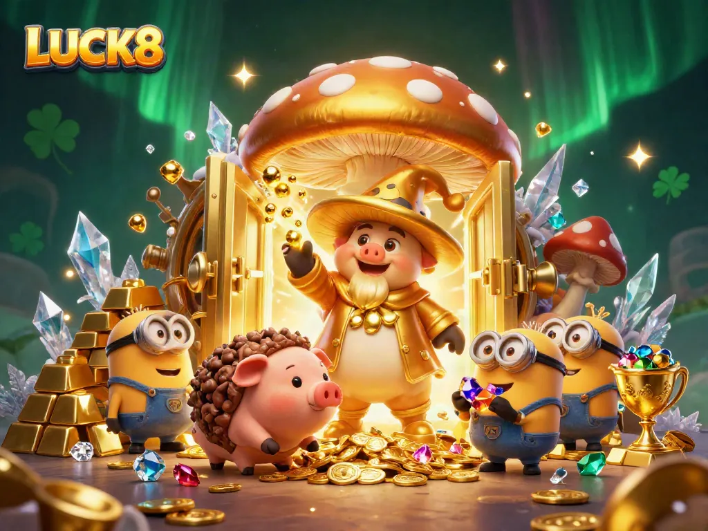 Experience the thrill of LUCK8 while winning treasures in a vibrant casino realm.