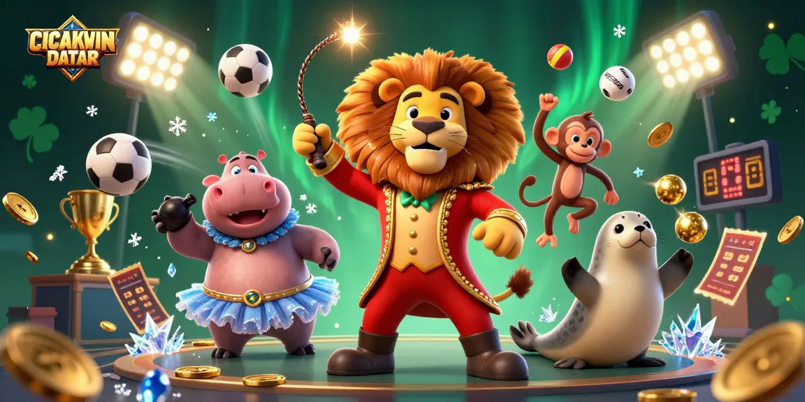 CICAKWIN DATAR invites players to engage in thrilling gaming with dynamic characters and sports elements.