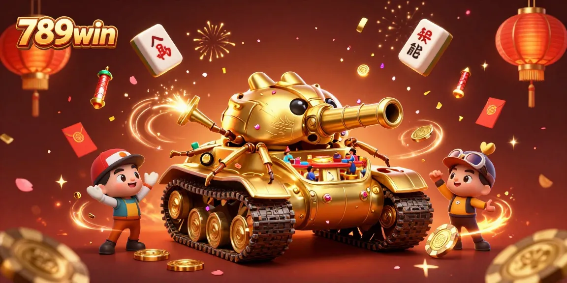 Experience the vibrant action of 789win with a lively casino scene inside a golden beetle tank