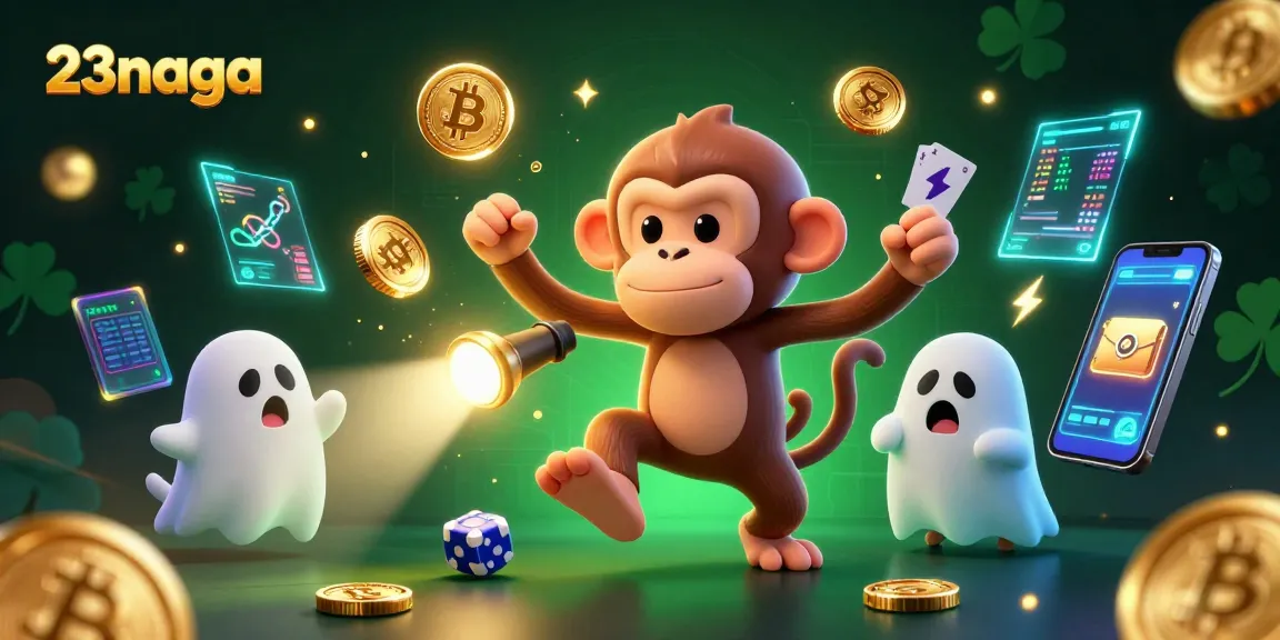Bermain judi dengan karakter 23naga, hantu, dan monyet di kasino berhantu penuh elemen kripto.