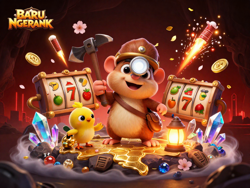 Experience creative gambling action with the exciting BARU NGERANK gaming scene featuring vibrant casino elements.