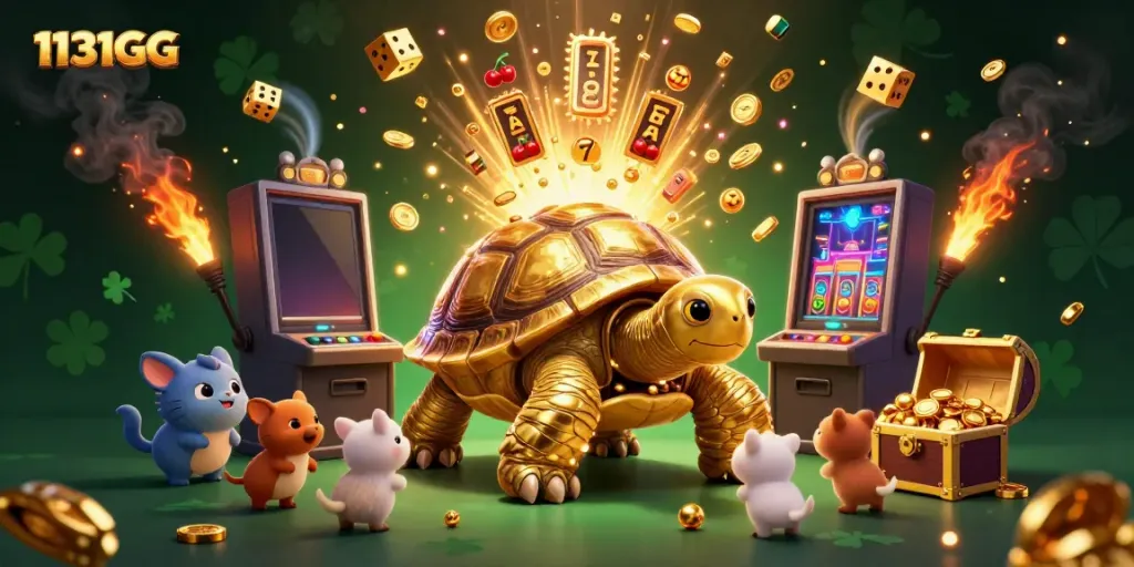 Bergabunglah dengan 1131GG dan menangkan jackpot di mesin slot yang meledak dengan koin.