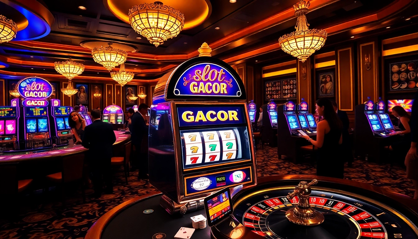 Experience the thrill of winning on slot gacor in a luxurious casino setting.