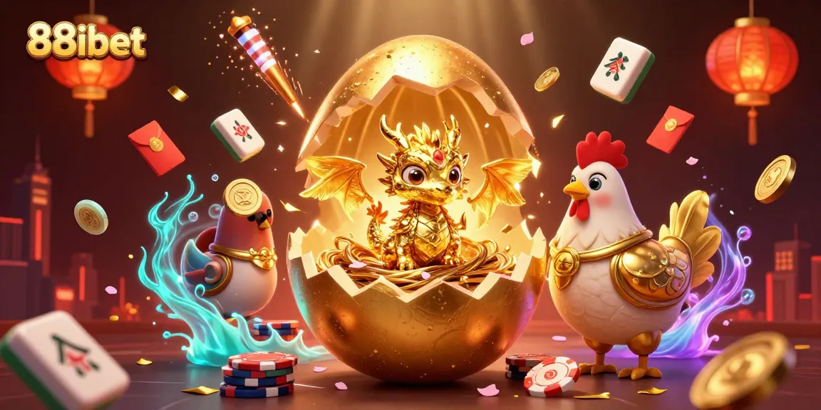Experience thrilling gameplay at 88ibet with a dynamic scene featuring golden dragon and poker chips.