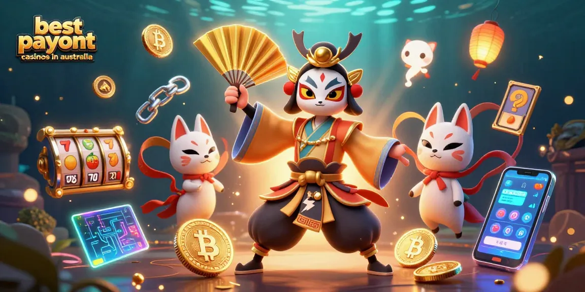 Experience the best payout casinos in Australia with high RTP games amid animated characters.