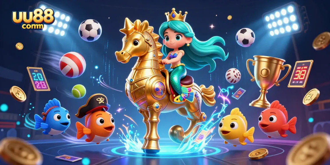 Engage with exciting gambling experiences at uu88 com featuring vibrant mermaid-themed casino elements.