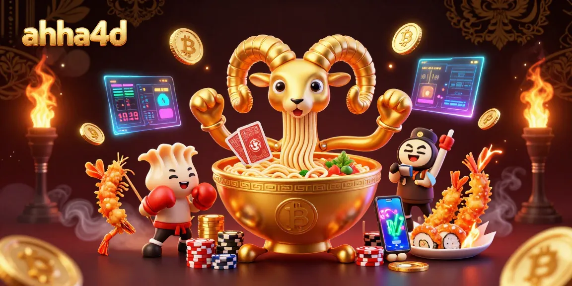 Engage with ahha4d’s vibrant gambling scene featuring animated characters and cryptocurrency elements for online gaming.