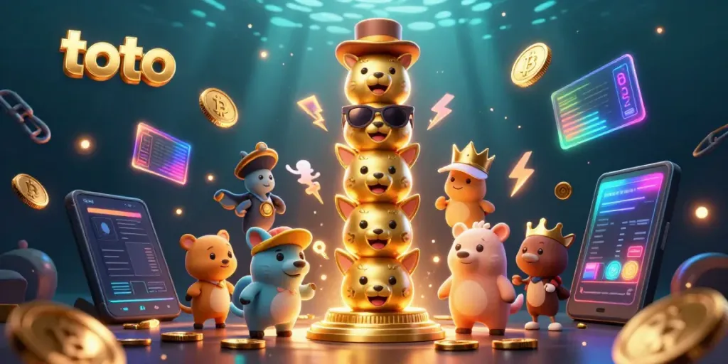 Experience thrilling toto gameplay with vibrant casino elements and an enchanting golden totem pole.
