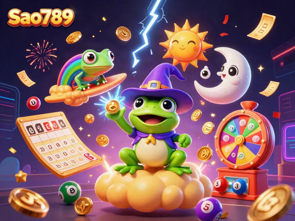 Sao789 offers exciting gambling experiences with vibrant lottery elements and charismatic characters.