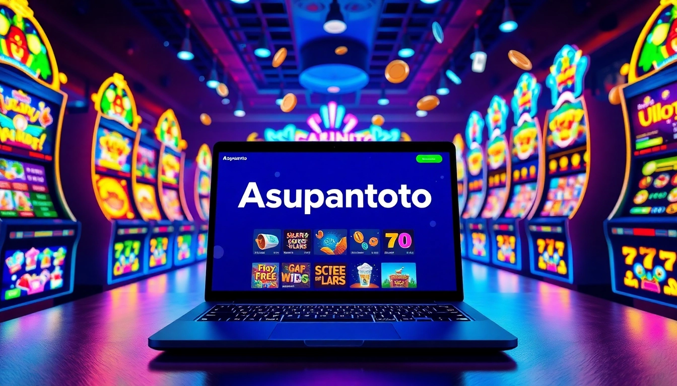Engaging scene showcasing Asupantoto online slot gaming platform with vibrant visuals and inviting atmosphere.