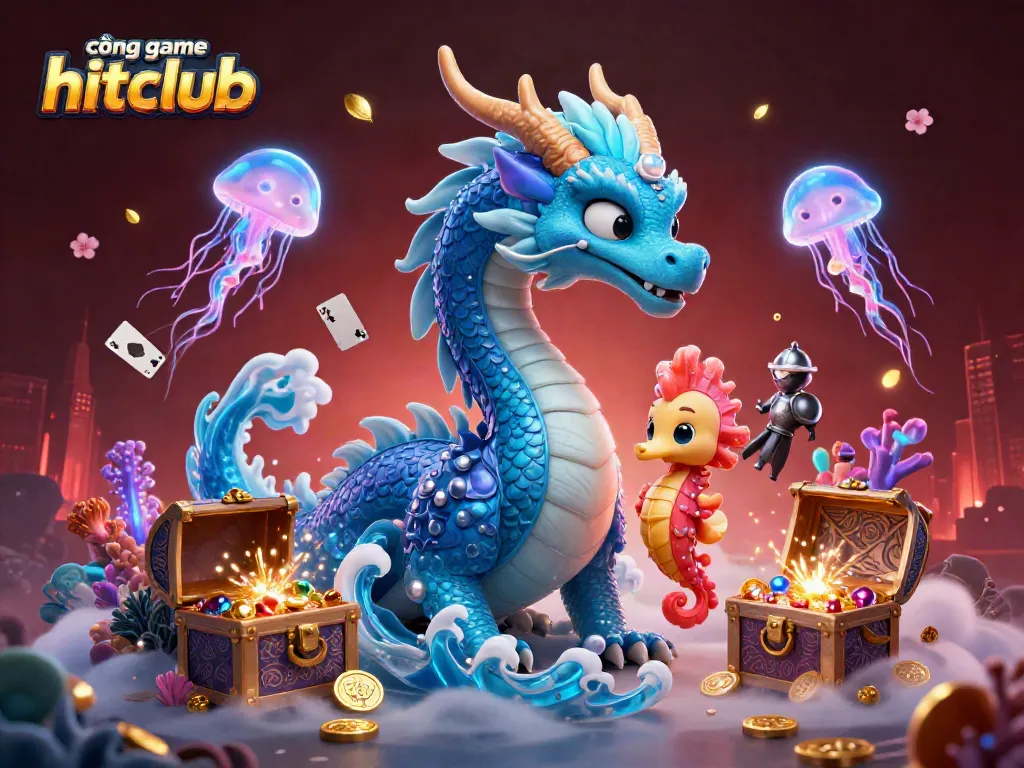 Engage in thrilling adventures at cổng game hitclub with enchanting underwater characters and gaming elements.