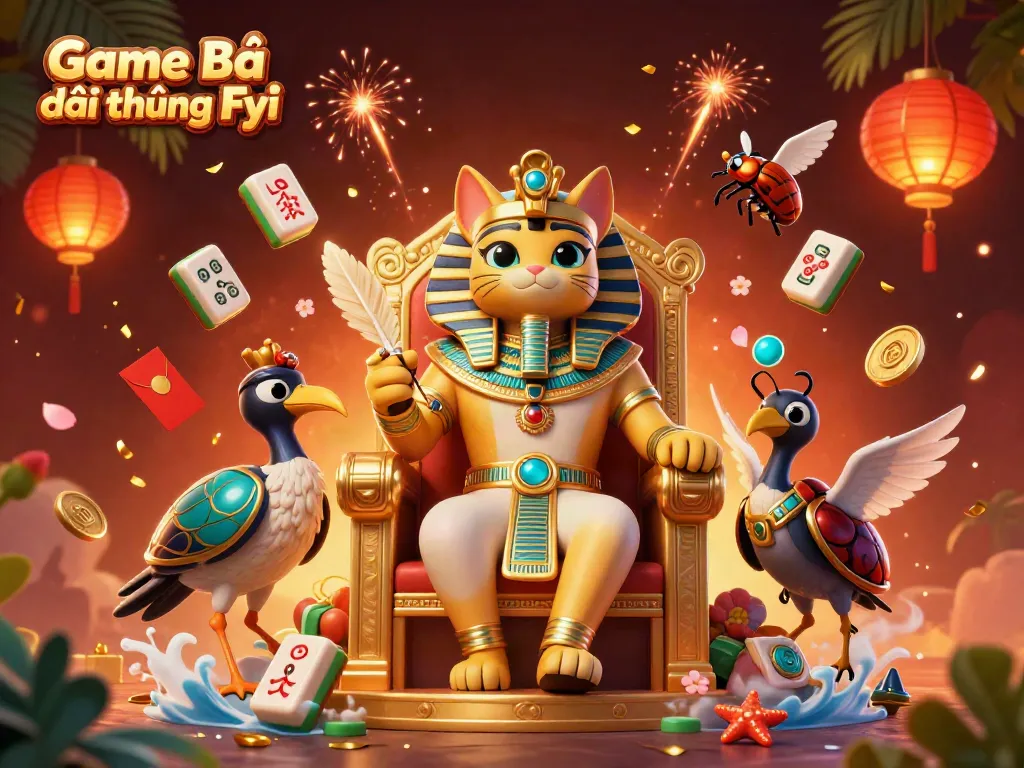 Experience thrilling gameplay with Game Bài Đổi Thưởng Fyi, featuring a dynamic casino-inspired scene.